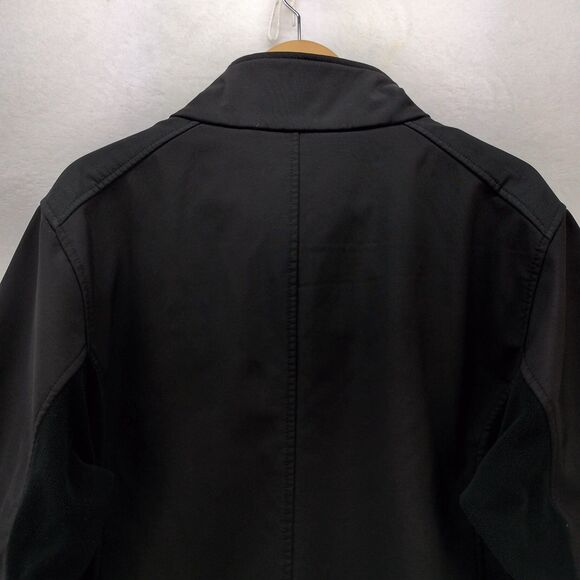 Reebok Jacket Mens 2XL Black Full Zip Playshield Soft Shell Performance Stretch - Picture 12 of 15